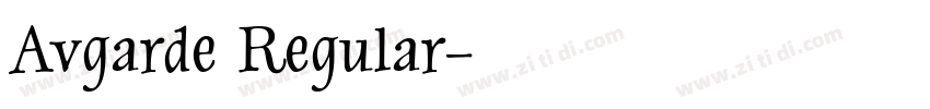 Avgarde Regular字体转换